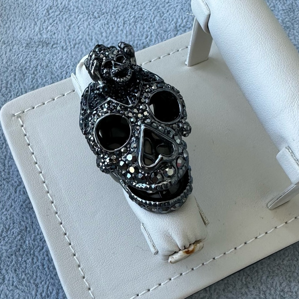 Skull Swarovski Ring ONE OF A KIND